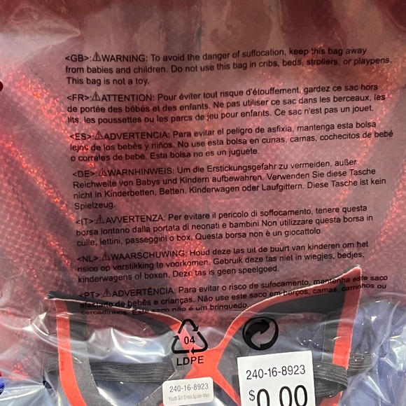 Marvel Spiderman Girl's Halloween Costume Tutu Dress & Mask small 6-6x new - Picture 3 of 3